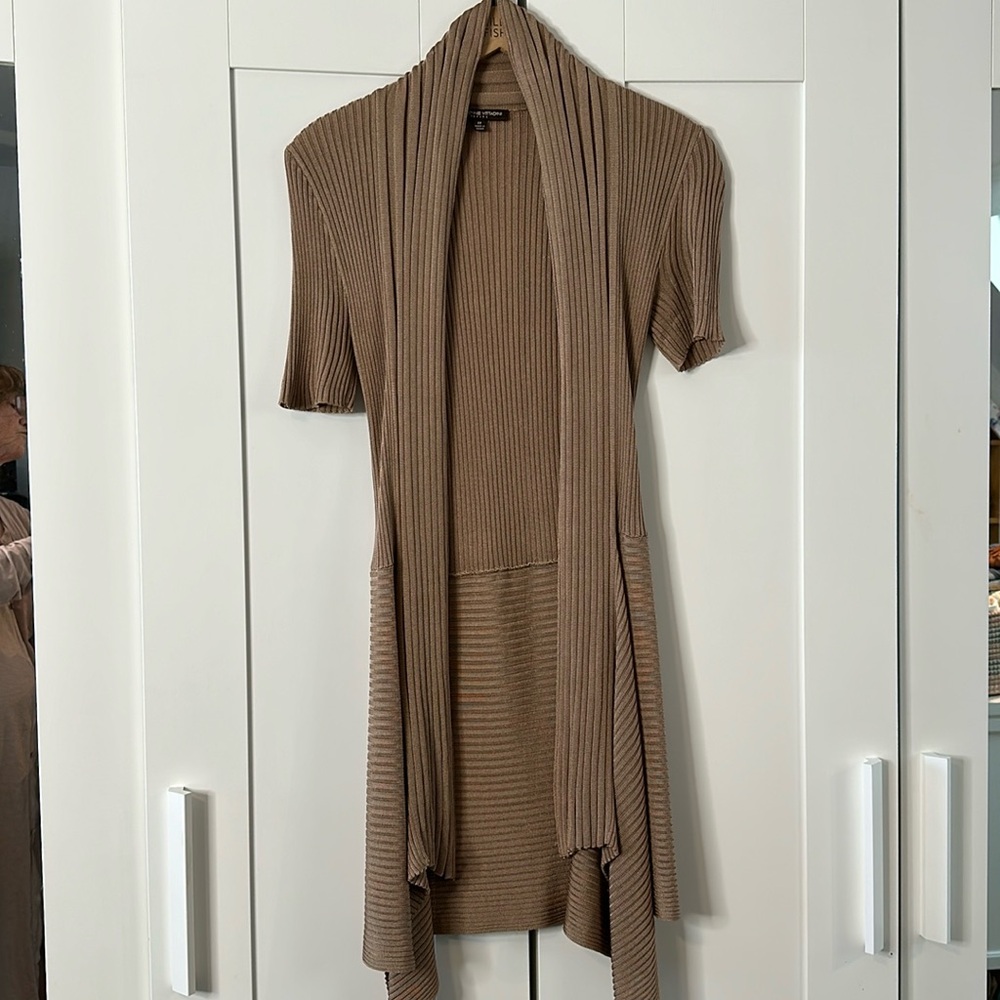 Striped Short Sleeve Sweater Neutral Petite